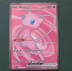 Pokemon Mew ex 193/165 Sv: Scarlet & Violet 151 Ultra Rare Holo Full Art EX - Image 1