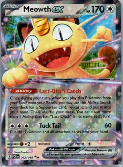 Meowth ex 062/088 Double Rare Perfect Order Pokemon Holo Near Mint - Image 1