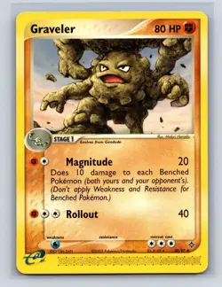 GRAVELER 30/97 UC DRAGON POKEMON NM - Image 1