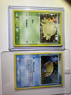 Pokemon TCG Ex Emerald Holo Bundle: Shroomish #63, Feebas #50 - Image 1