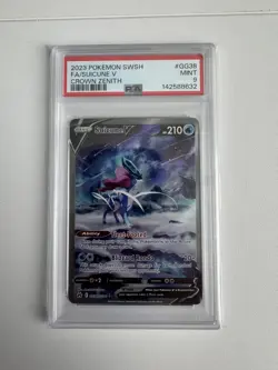 2023 Pokemon SWSH Crown Zenith Suicune V Galarian Gallery #GG38/GG70 PSA 9 - Image 1