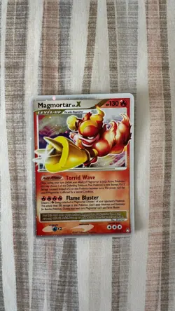 Pokemon TCG Magmortar Lv.X 123/123, Mysterious Treasures, NM, HOLO Ultra Rare - Image 1