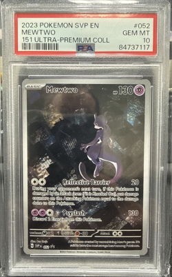 2023 POKEMON SVP EN-SV BLACK STAR PROMO #052 MEWTWO PSA 10 - Image 1