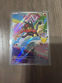 LITTEN - 044 044 HOLO PROMO ME: MEGA EVOLUTION PROMO POKEMON NEAR MINT - Image 1