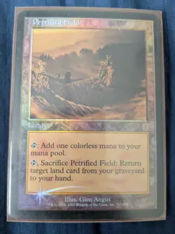Rare - Petrified Field FOIL Odyssey LP MTG Magic the Gathering - Image 3