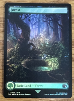MTG Final Fantasy, Forest 0306 - Foil - Image 1