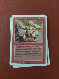 Earth Elemental Revised Edition Light Play MTG Magic 2 CARDS LOT - Image 1