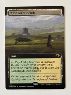 Windswept Heath Extended Art 466-MTG Modern Horizons 3-NM-Regular Finish - Image 1