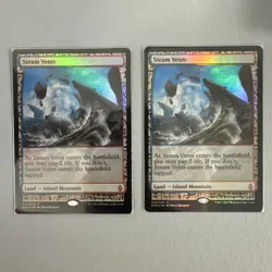 Steam Vents (FOIL) - Zendikar Expeditions - Magic: The Gathering (MTG) - LP - Image 1