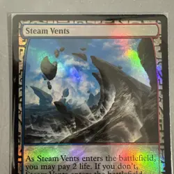 Steam Vents (FOIL) - Zendikar Expeditions - Magic: The Gathering (MTG) - LP - Image 3