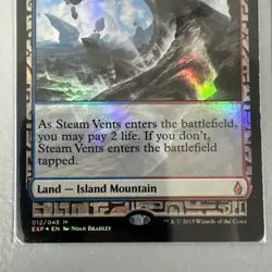 Steam Vents (FOIL) - Zendikar Expeditions - Magic: The Gathering (MTG) - LP - Image 4