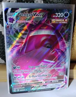 Pokemon TCG Fusion Strike Gengar VMAX 157/264 Ultra Rare NM - Image 1