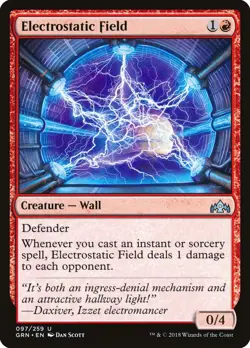Foil Electrostatic Field #97 (Pack Fresh) - MTG: Guilds of Ravnica (GRN) - Image 1
