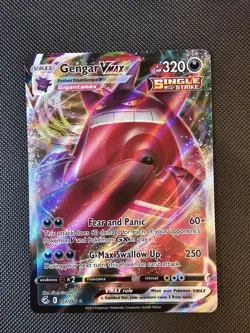 Pokemon TCG Fusion Strike Gengar VMAX Card 157/264 NM - Image 1