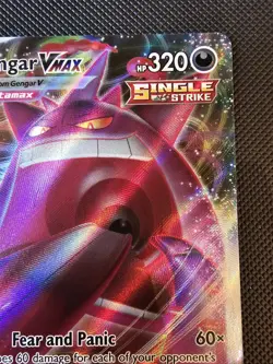 Pokemon TCG Fusion Strike Gengar VMAX Card 157/264 NM - Image 3