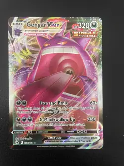 Pokemon Gengar VMAX TCG Card Fusion Strike 157/264 - Image 1
