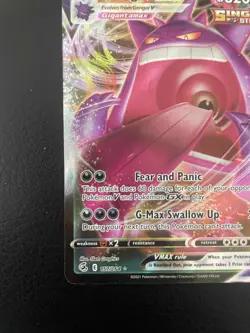 Pokemon Gengar VMAX TCG Card Fusion Strike 157/264 - Image 4
