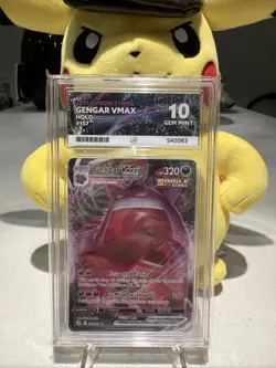Pokemon TCG Gengar VMAX Fusion Strike 157/264 Ace 10 Perfect Subgrades - Image 1