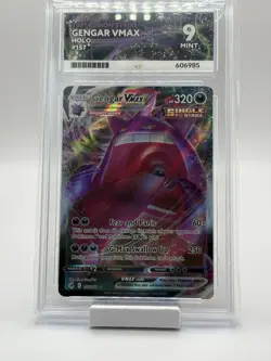 Pokemon TCG Fusion Strike Gengar VMAX Holo Ultra Rare Card 157/264 Ace 9 - Image 1