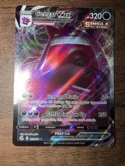 Pokemon TCG Gengar VMAX 157/264 Fusion Strike Card - Image 1