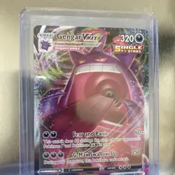 Pokemon TCG Gengar Vmax Fusion Strike 157/264 Holo Ultra Rare - Image 1