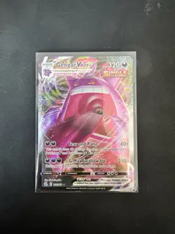 Pokemon TCG Fusion Strike Ace Gengar VMAX Holo Card 157/264 - Image 1