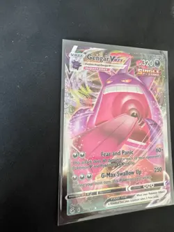 Pokemon TCG Fusion Strike Ace Gengar VMAX Holo Card 157/264 - Image 2