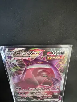 Pokemon TCG Fusion Strike Ace Gengar VMAX Holo Card 157/264 - Image 5