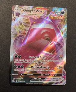 Pokemon TCG Gengar Vmax Fusion Strike 157/264 Holo Ultra Rare - Image 1