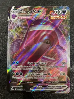 Pokemon Gengar VMAX TCG Fusion Strike Card 157/264 Near Mint Condition - Image 1