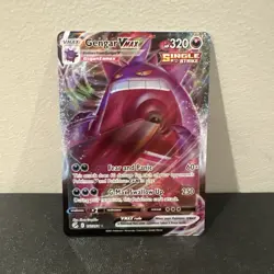Pokemon TCG Fusion Strike Ace Gengar VMAX Holo Card 157/264 - Image 1