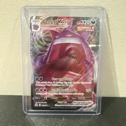 Pokemon TCG Fusion Strike Ace Gengar VMAX Holo Card 157/264 - Image 3