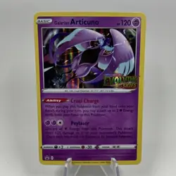 Galarian Articuno SWSH123 Evolving Skies Black Star Promo Holo Pokemon Card - Image 1