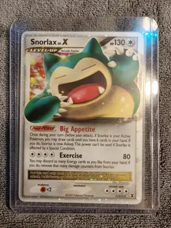 Snorlax LV.X 111/111 Rising Rivals Ultra Rare Holo Pokemon Card - Image 1