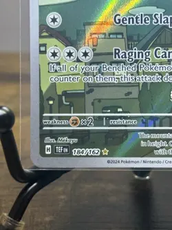 Pokemon TCG Drampa Full Art Holo Card 184/162 Temporal Forces Illustration Rare - Image 4