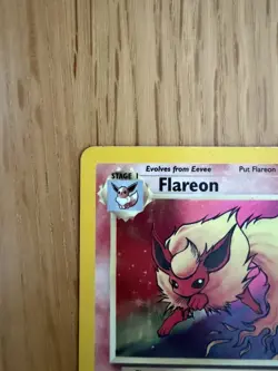 Pokemon TCG Flareon Jungle Holo Rare Card 3/64 - Image 3