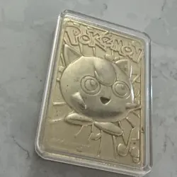 Vintage 1999 Burger King Pokemon 23k Gold Plated JIGGLYPUFF Trading Card - Image 3