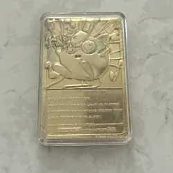 Vintage 1999 Burger King Pokemon 23k Gold Plated JIGGLYPUFF Trading Card - Image 4