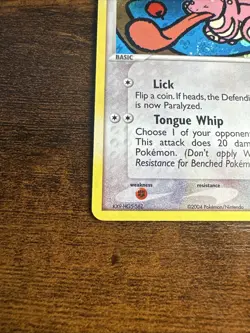 Pokemon TCG EX Fire Red Leaf Green Lickitung Card #37/112 Reverse Holo NM/LP - Image 5