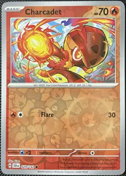 Charcadet 029/142 Sv07: Stellar Crown Reverse Holo - Pokemon Card - Image 1