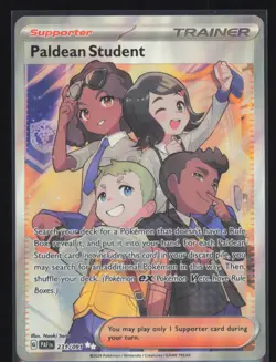 Paldean Student Ultra Rare 231/091 Pokemon SV: Paldean Fates NM Pokemon Card - Image 1