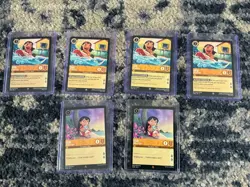 Disney Lorcana Card Lot #16 Lilo and Stitch cards Lilo 2/204 x4 Azurite Sea - Image 1