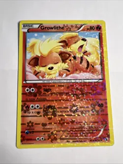 Pokemon Growlithe RC4/RC25 Reverse Holo Legendary Treasures Radiant Collection - Image 1