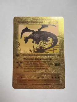 Ultra Rare Shiny Shining Charizard 1st Edition 107/105 Gold Foil Display Card - Image 1