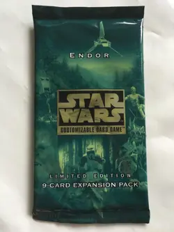 Star Wars CCG Decipher Endor Limited Edition 9-Card Expansion Booster Pack 1999 - Image 1