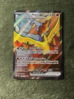 Destined Rivals Team Rocket Full Art 3-Card Lot Persian ex, Moltres ex, Giovanni - Image 4