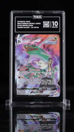 Rayquaza VMAX TG20/TG30 Pokemon TCG Silver Tempest Tag 10 PSA - Image 1