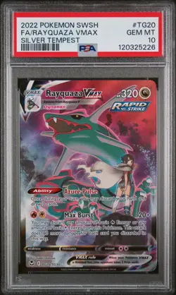 Pokemon Silver Tempest Rayquaza VMax TG20/TG30 PSA 10 - Image 1