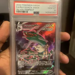 Pokemon TCG Rayquaza VMAX TG20/TG30 Silver Tempest Trainer Gallery PSA 10 - Image 1