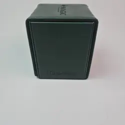 Mtg Ultra Pro Deck Box Mana 7 Leather Alcove Flip Magnetic Green Aw50817 - Image 3